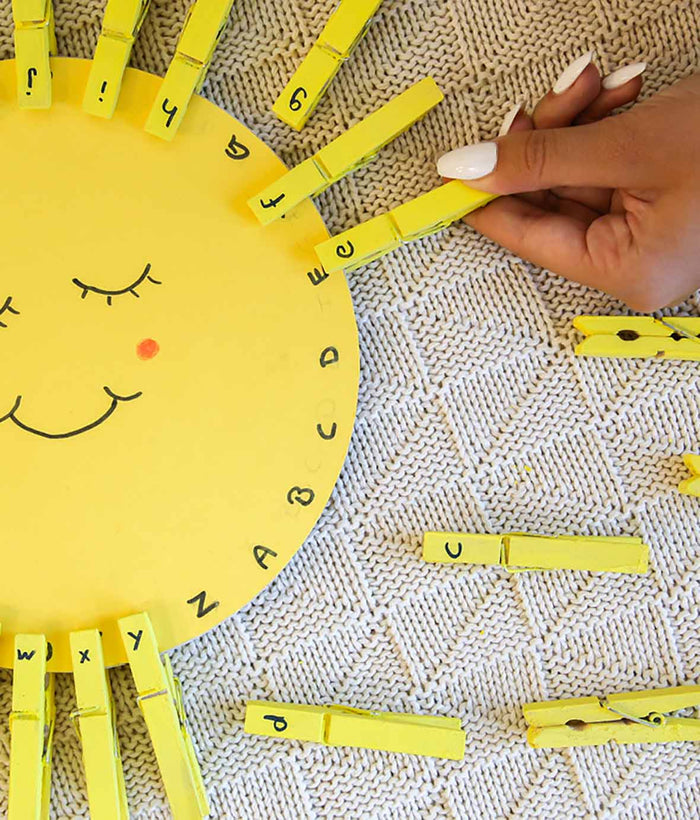 Spielerisch lernen mit der ABC-Sonne
