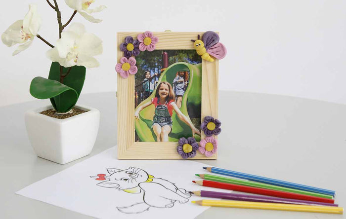 Süsse Magnete & Bilderrahmen basteln für Kinder