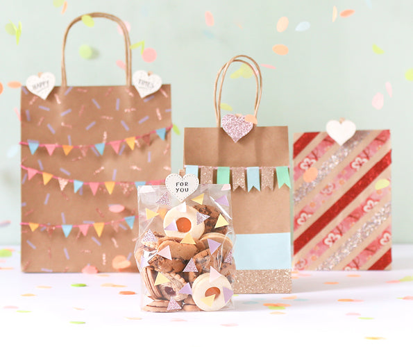 Bunte Geschenktüten kreativ gestalten