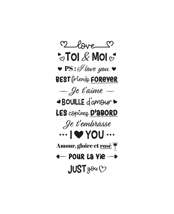 Roll stamp Love