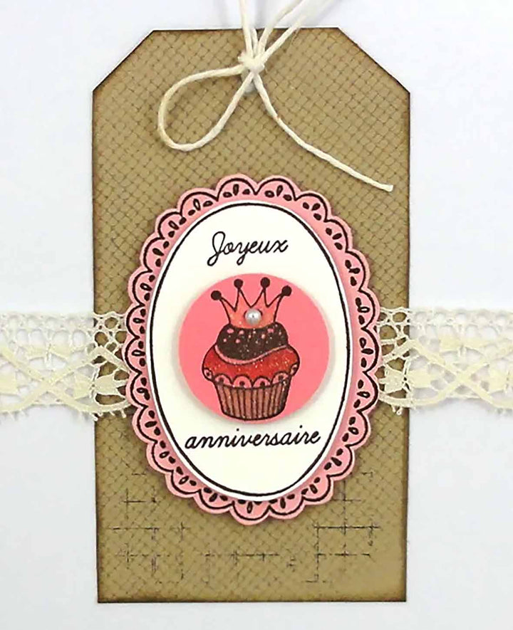 Stempelset Birthday, inkl. Stempelkissen, ca. 1.2 x 5.5 cm, 35 Stk.