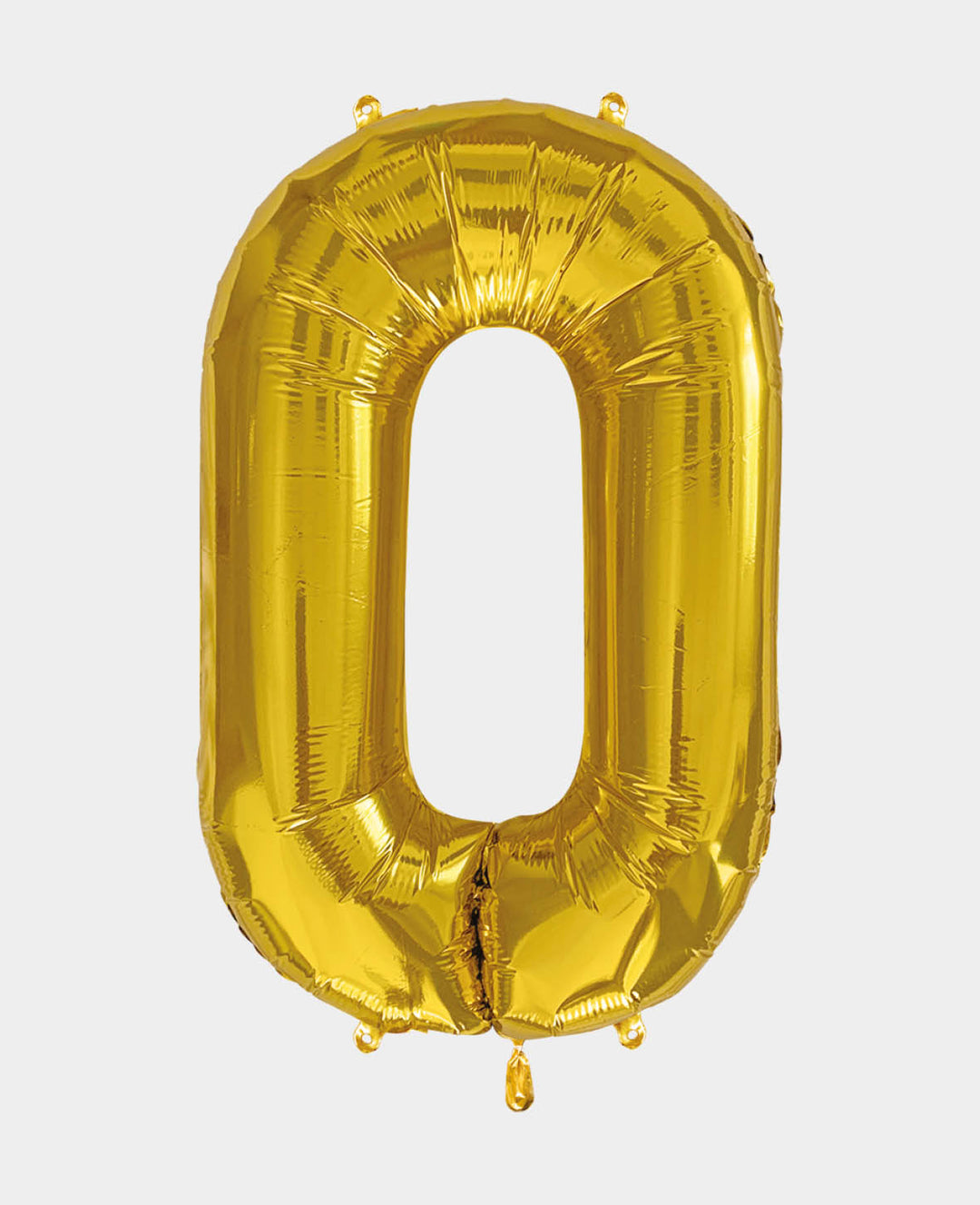 Foil Balloon Number "0", 85 x 50 x 15 cm, Gold