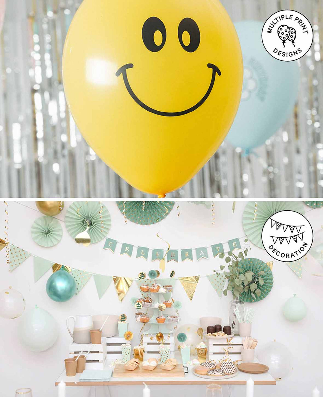 Heart Balloons, 27 cm, transparent, 6 pcs.