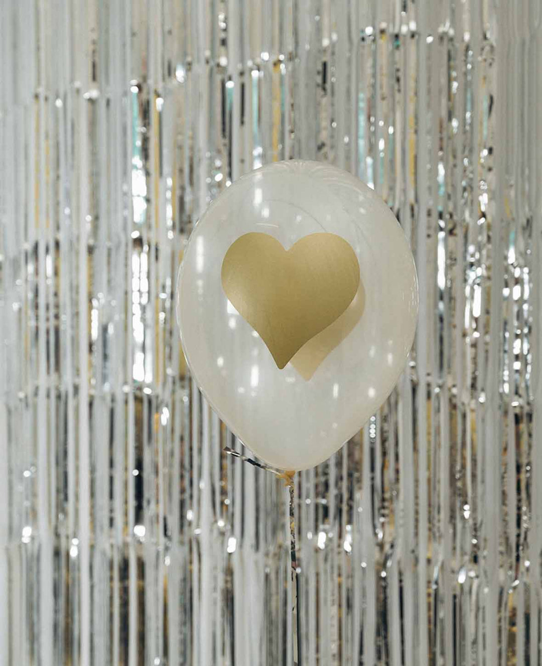 Heart Balloons, 27 cm, transparent, 6 pcs.