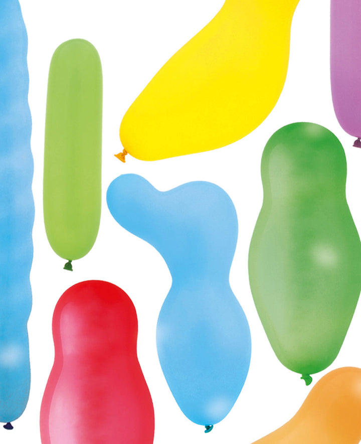 Balloons assorted shapes &amp; colors, 20 cm, 20 pcs.