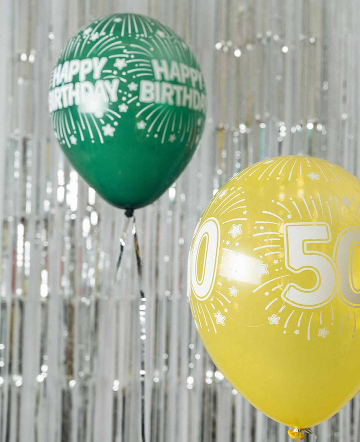 Balloons Party Time, 27 cm, Assorted, 6 pcs.
