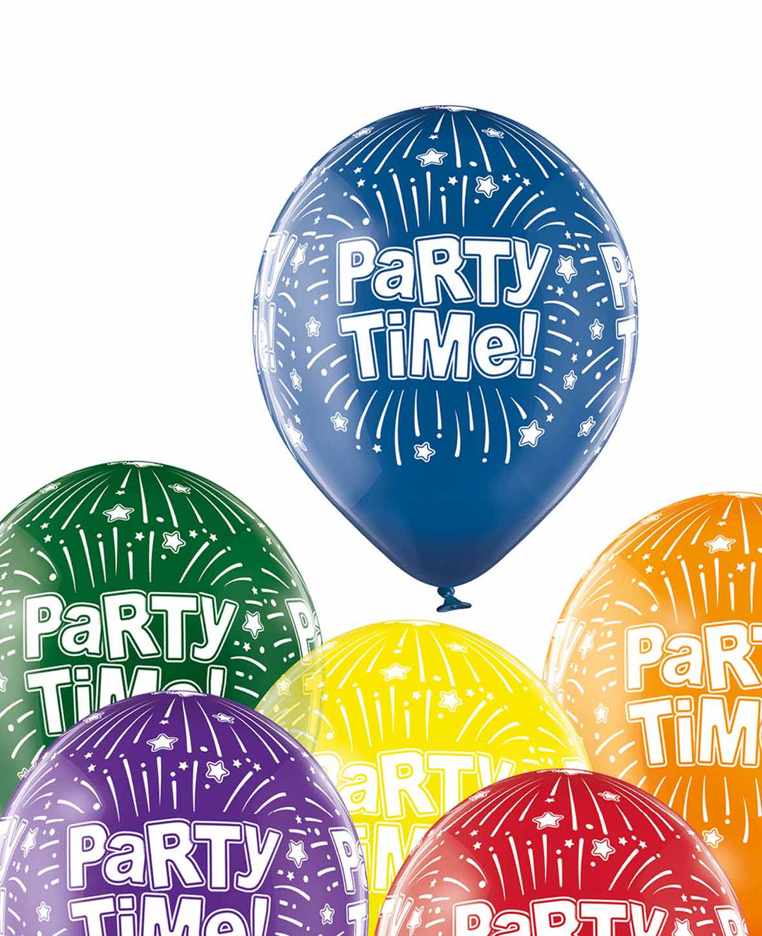 Balloons Party Time, 27 cm, Assorted, 6 pcs.