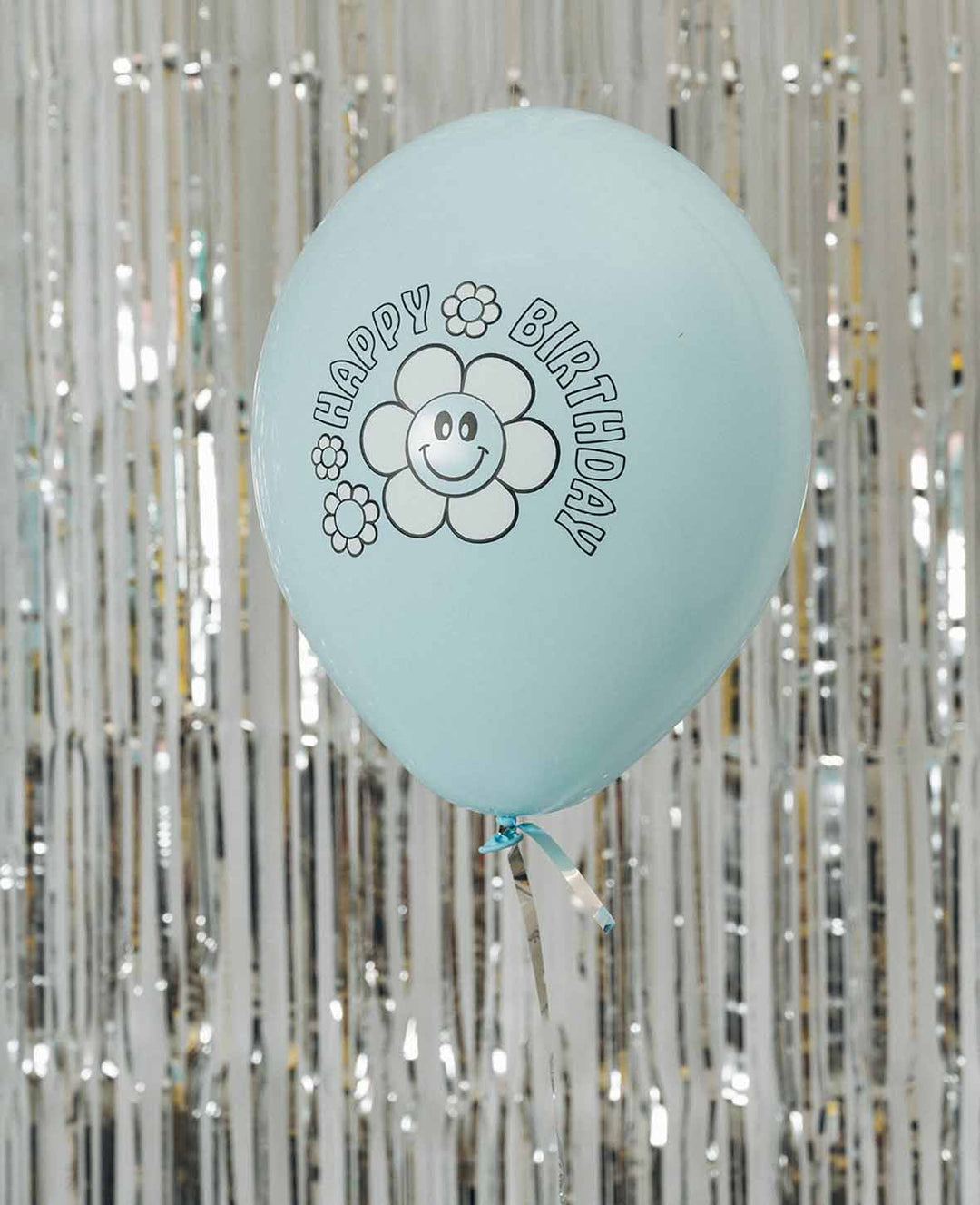 Balloons Daisies Birthday, 27 cm, Pastel colours, 6 pcs.