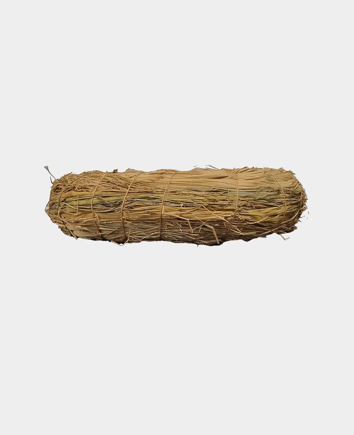 Straw wreath, Ø 40 cm x 3 cm, as an Advent wreath or door wreath, natural color