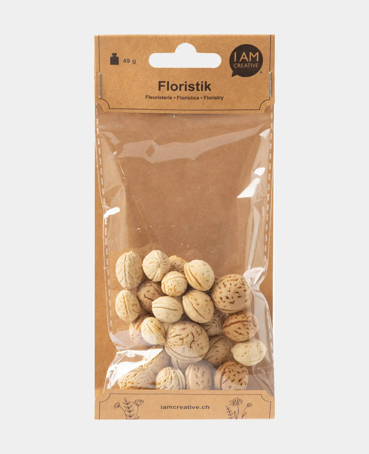 Small Dried Walnuts, Natural Brown, 49g
