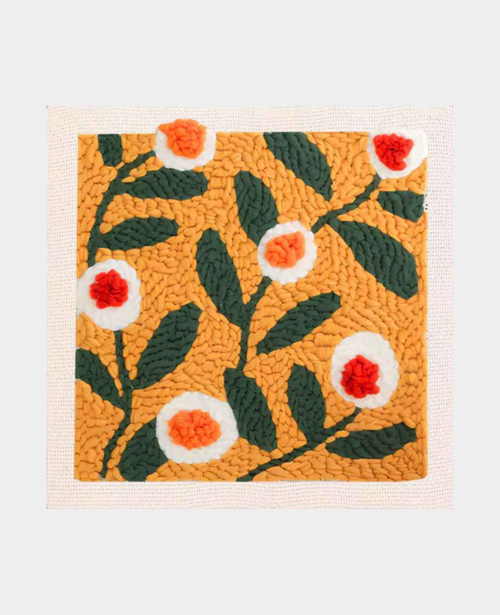 Punch Needle Starter Set, Pink Flower Power, 25 x 25 cm