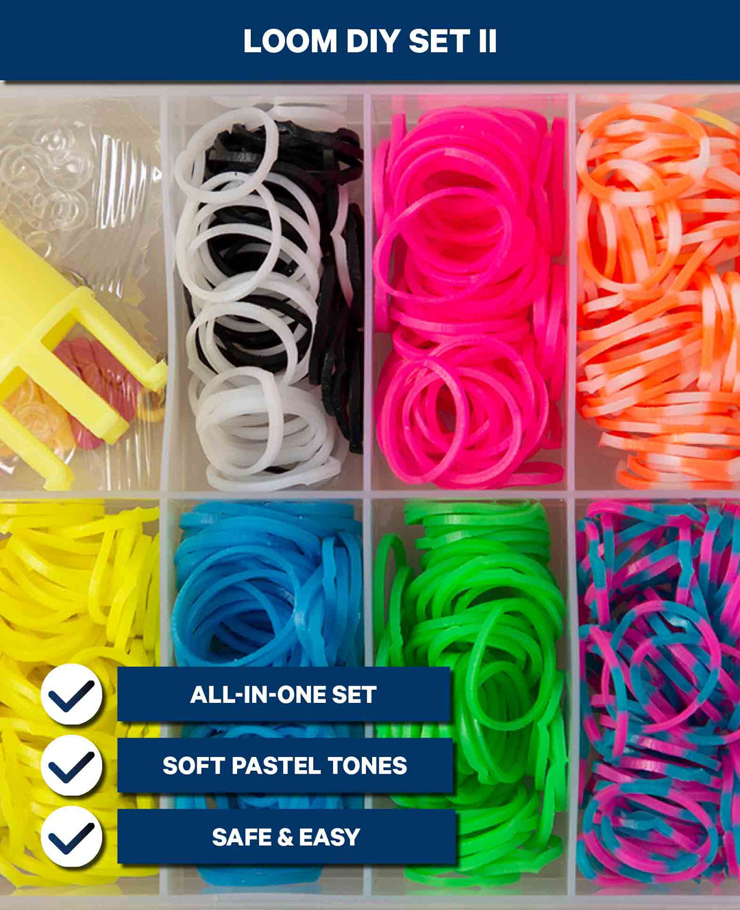Set DIY Métier à tisser II, 600 pcs