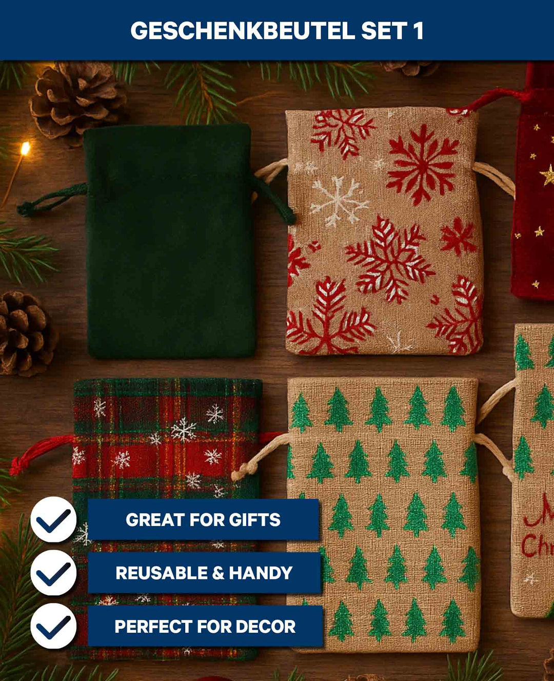 Gift Bag Set 1, 8 pcs.