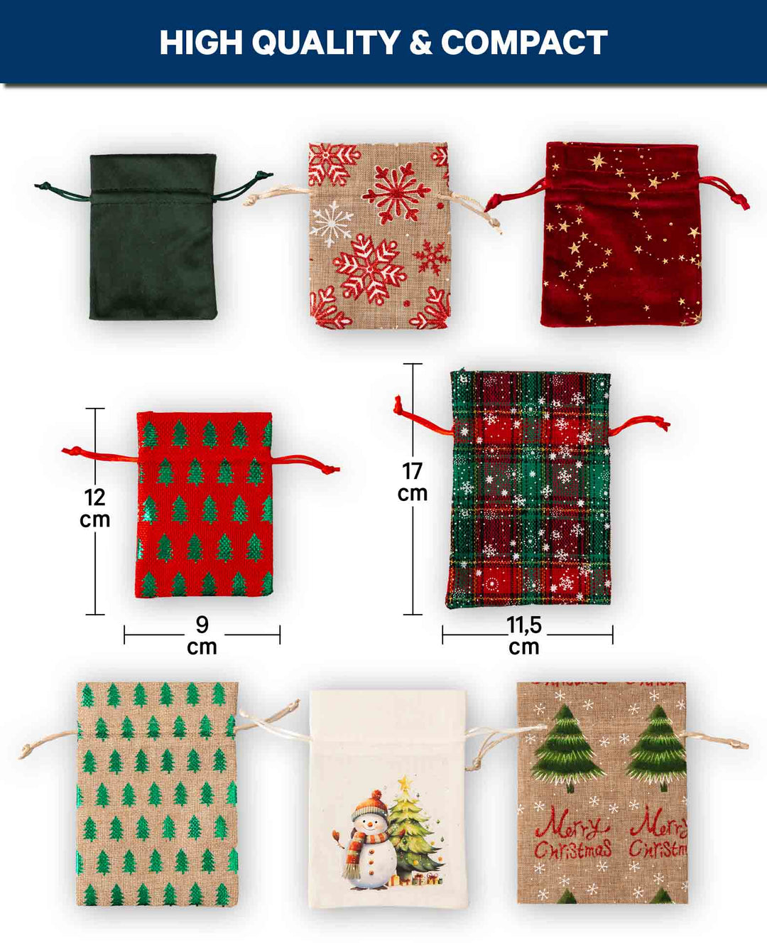 Gift Bag Set 1, 8 pcs.