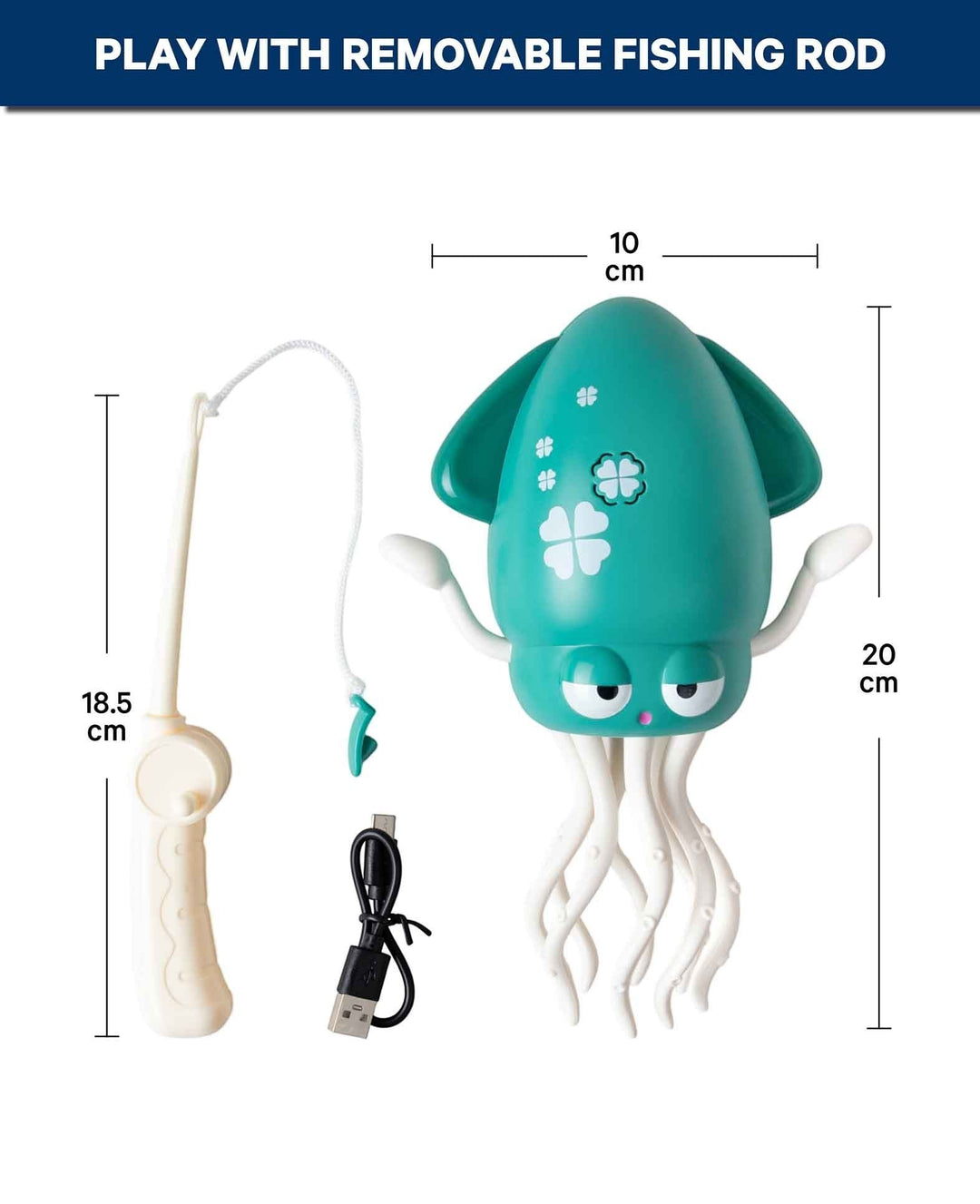 Tanzender Oktopus, Kinderspielzeug mit Musik und Lichteffekten und Hinderniserkennung