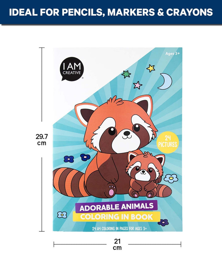 Coloring Book Cute Animals, A4, 24 sheets