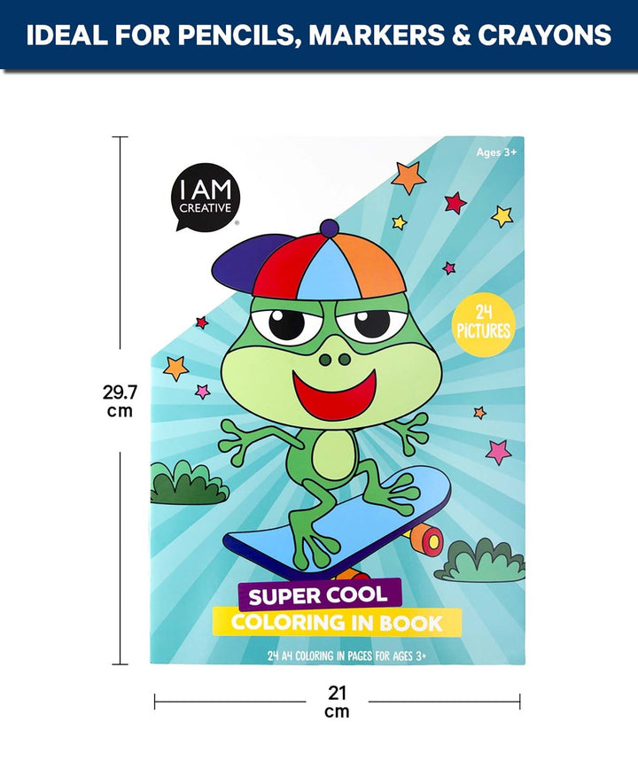 Coloring Book Super Cool, A4, 24 sheets