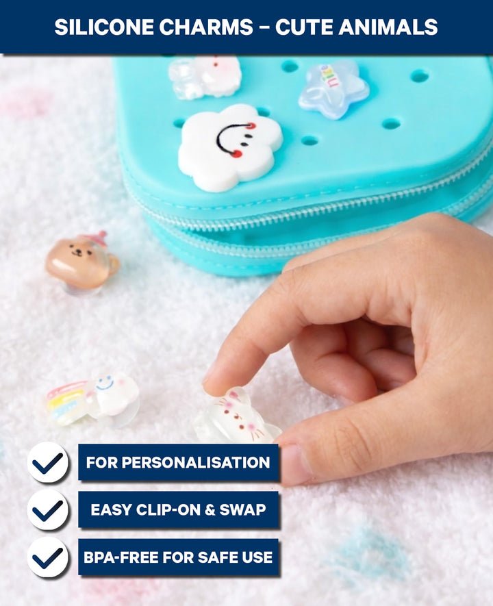 Charms, Silicone, Bears, 6 pcs., BPA free