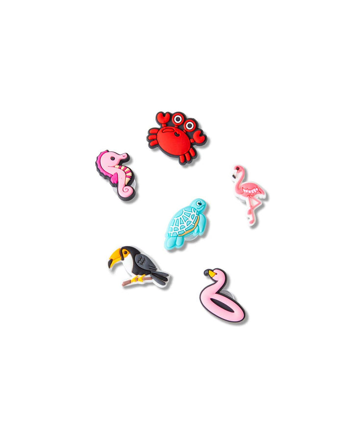Charms, Silicone, Sea Animals, 6 pcs., BPA free