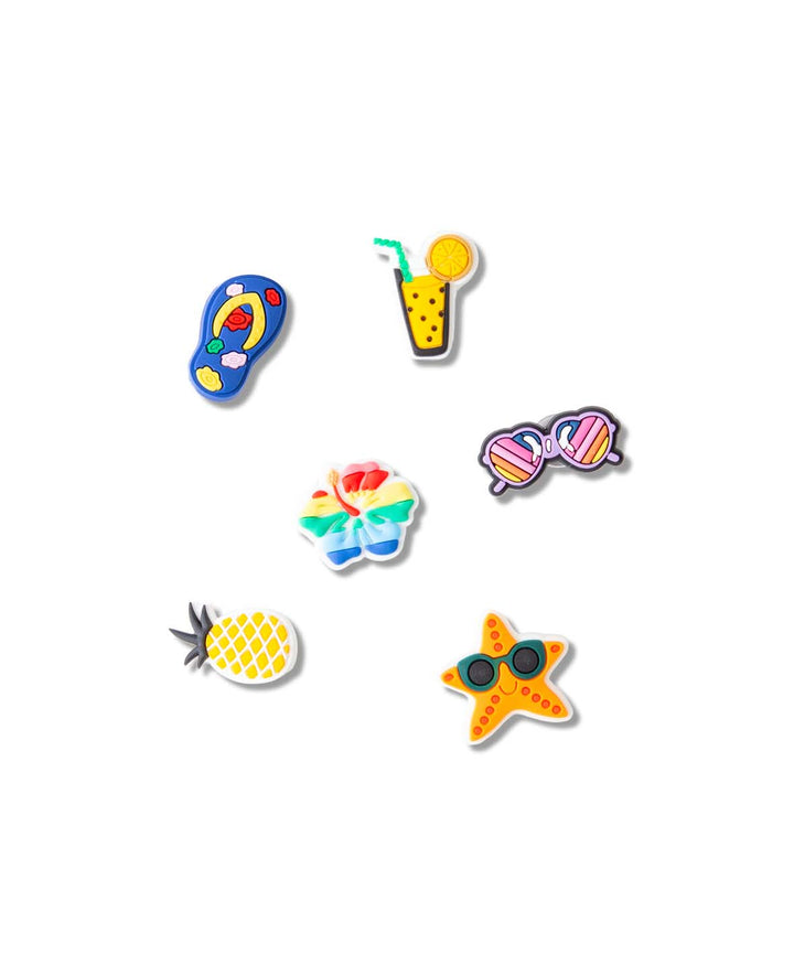 Charms, silicone, summer, 6 pcs., BPA-free