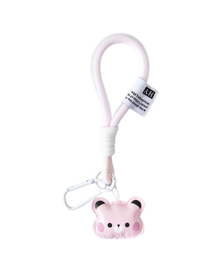 Bag Charm Bear, Pink, 5.3×18.5 cm