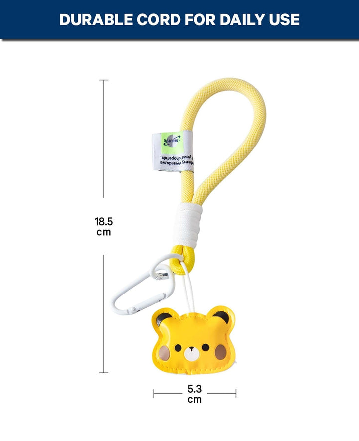 Bag Charm Bear, Yellow, 5.3×18.5 cm