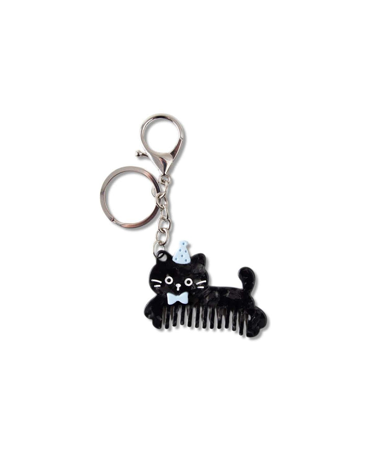Taschenanhänger, Katze, Kamm,  5.5 x 11 cm