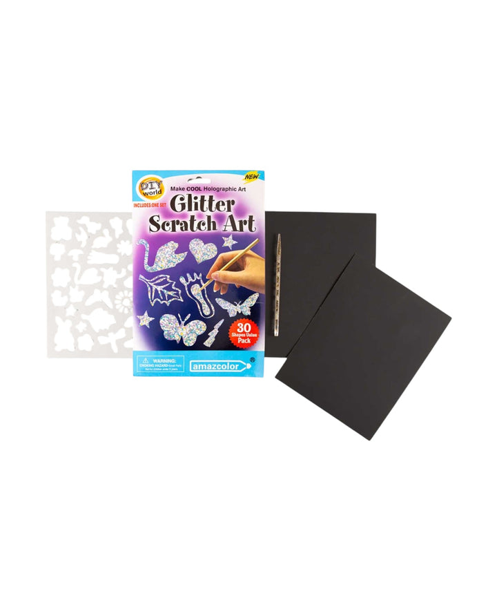Scratchset Glitter Hologramm, 30 Motive