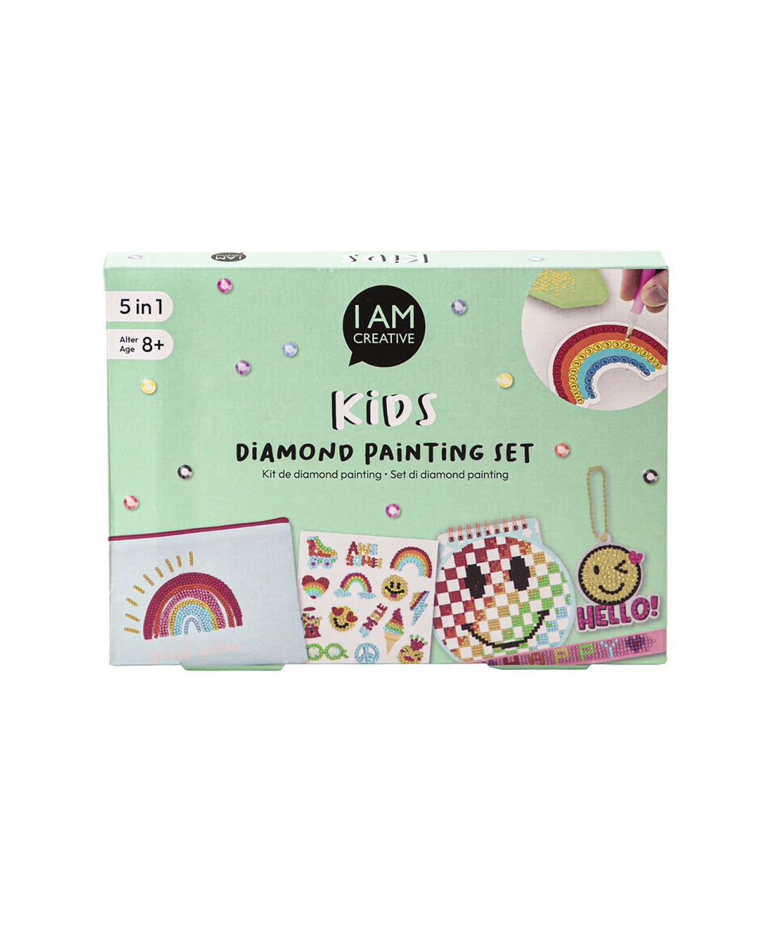 Diamond Craft Kit, Rainbow and Smiley