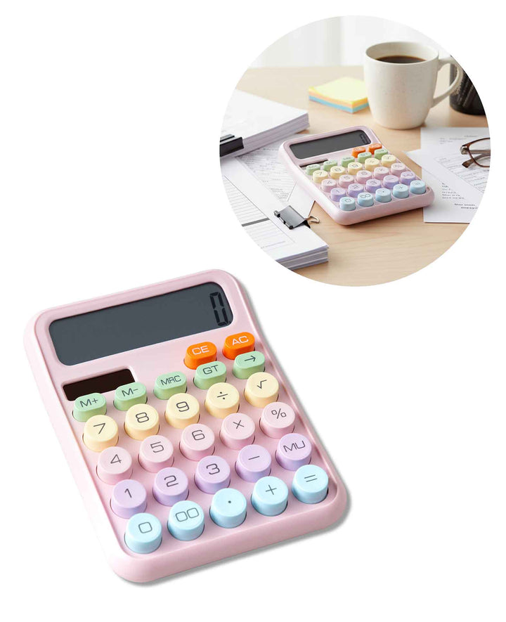Calculator Pink Large, 16 x 12 x 2.5 cm
