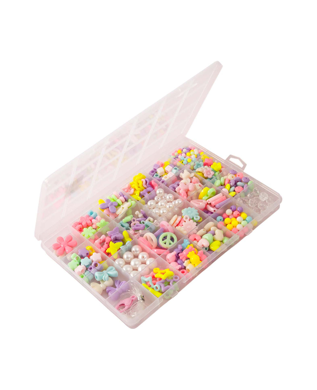 Perlenset mit Charms zum Schmuck basteln, Bunt