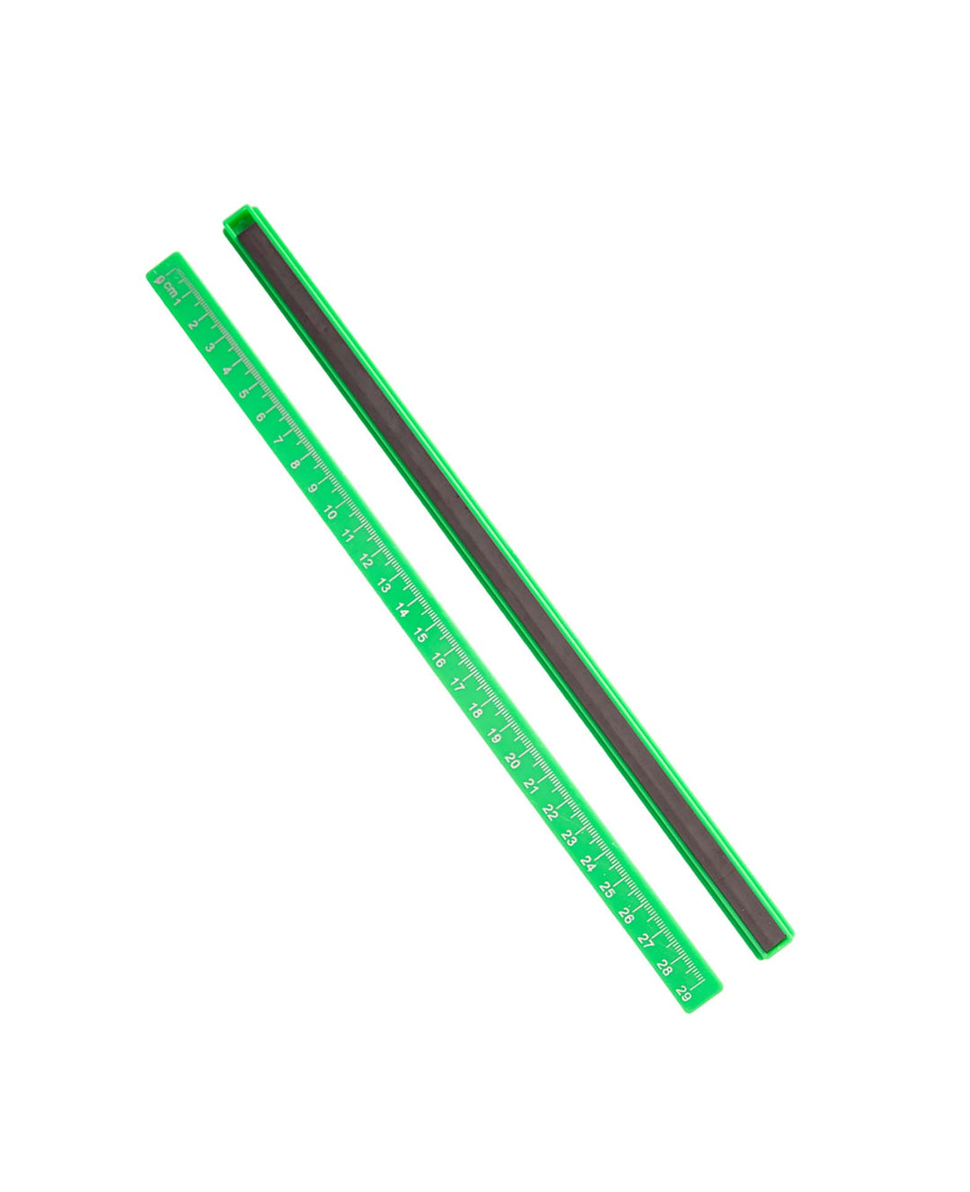 Magnetisches Lineal, Grün, 29 cm, 2 Stk.