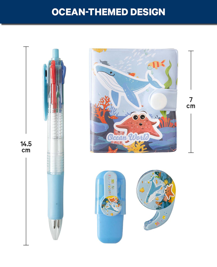 Kinder-Schreibtischset 4-tlg., Unterwasser
