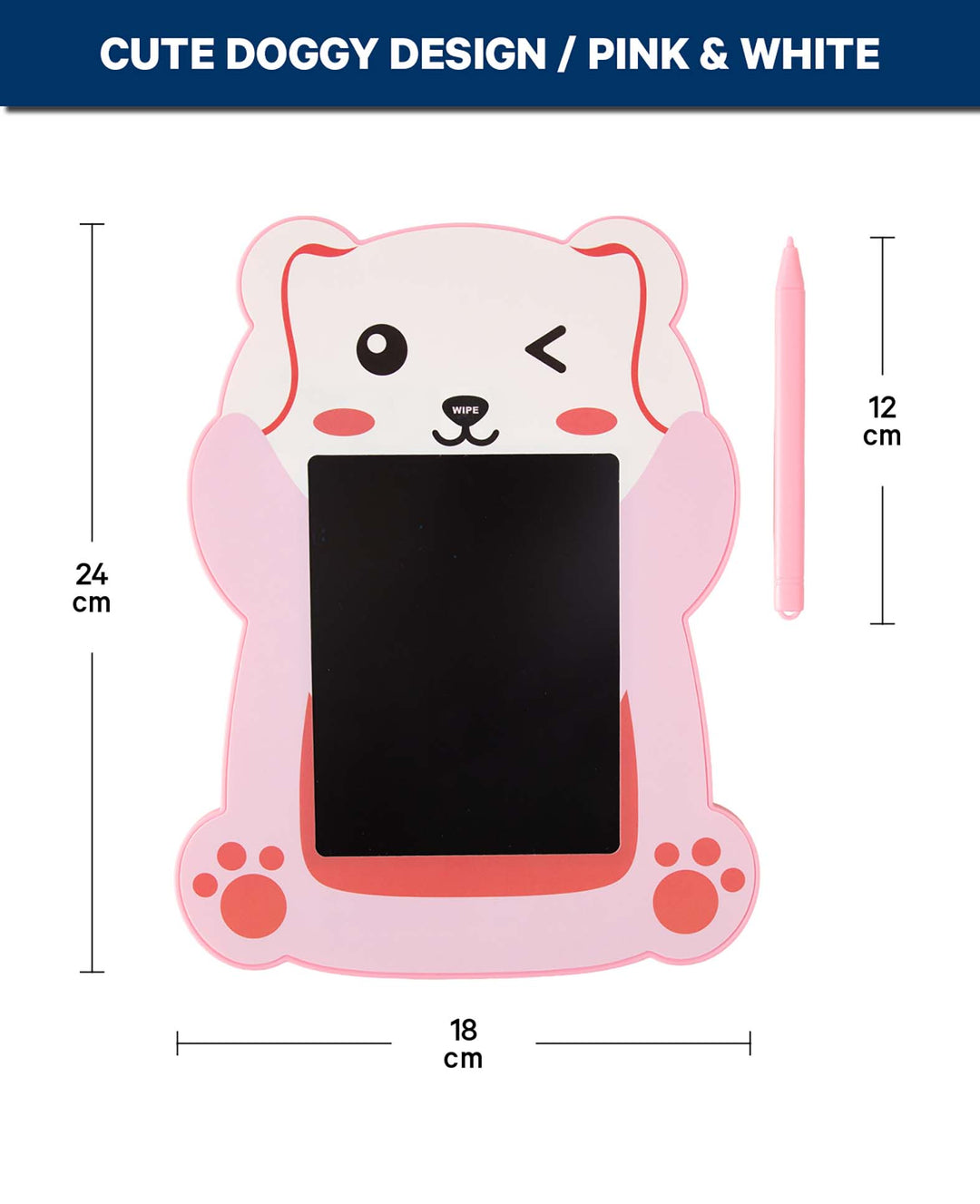 Magische LCD Schreibtafel gross, Hund
