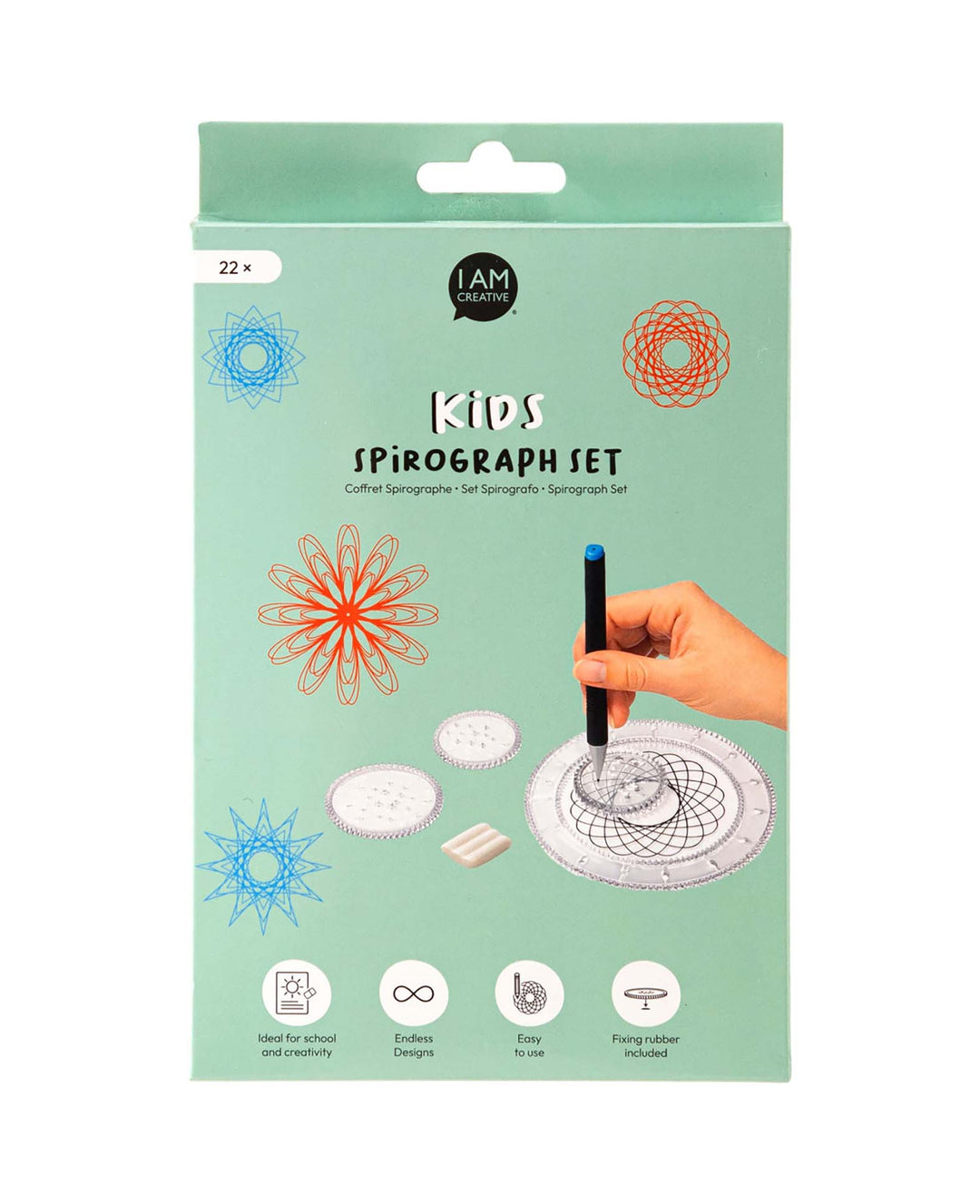 Spirograph Set Kids, 22-tlg.
