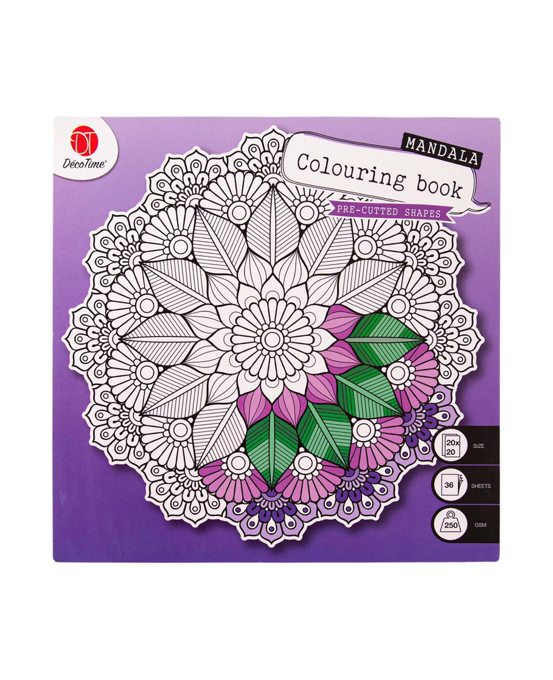 Mandala Malbuch, Lila