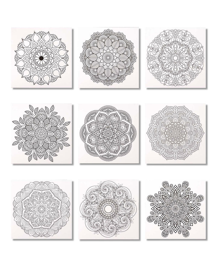Mandala Malbuch, Lila