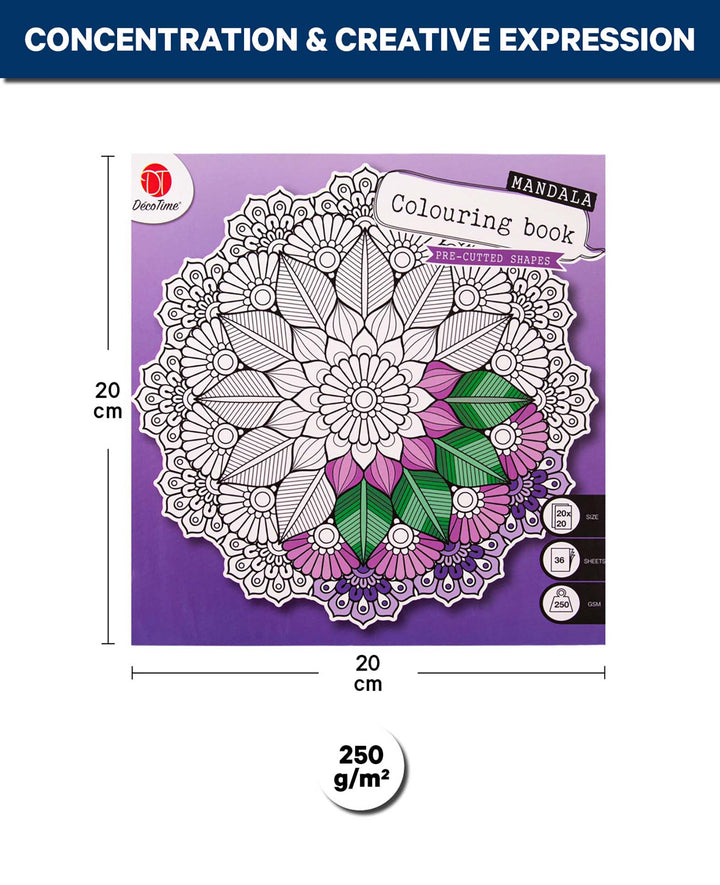 Mandala Malbuch, Lila