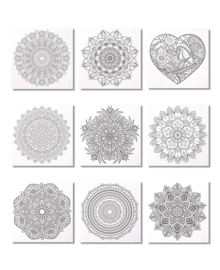 Mandala Malbuch, Grün
