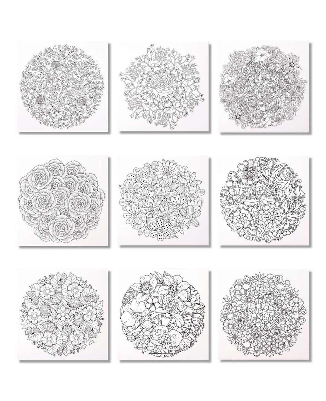 Mandala Malbuch, Pink
