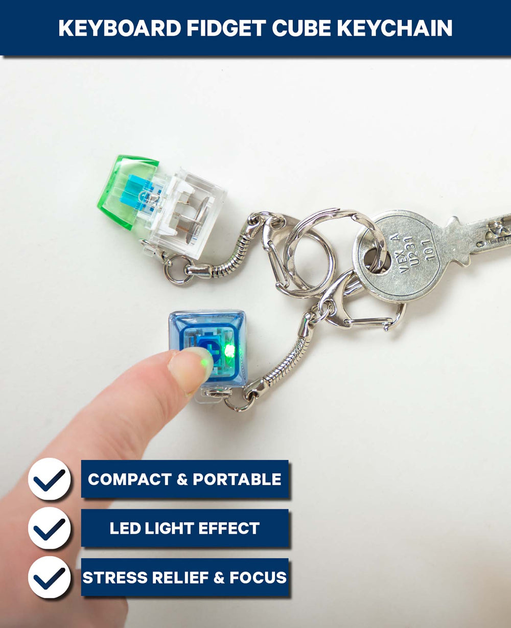 Tastatur Fidget Cube Anhänger, 2er Set
