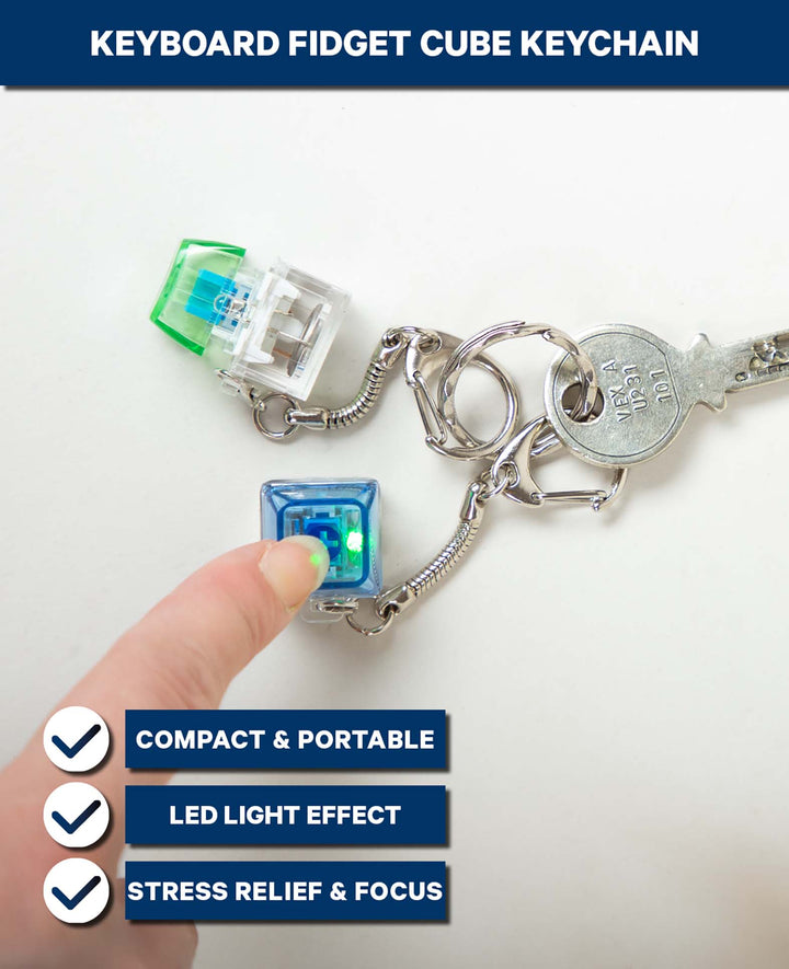 Tastatur Fidget Cube Anhänger, 2er Set