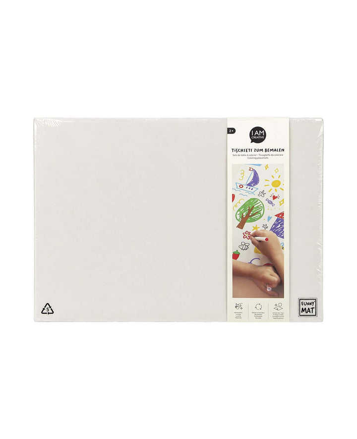 Tischset zum Bemalen Blanko, 25 × 35 cm, 2Stk.