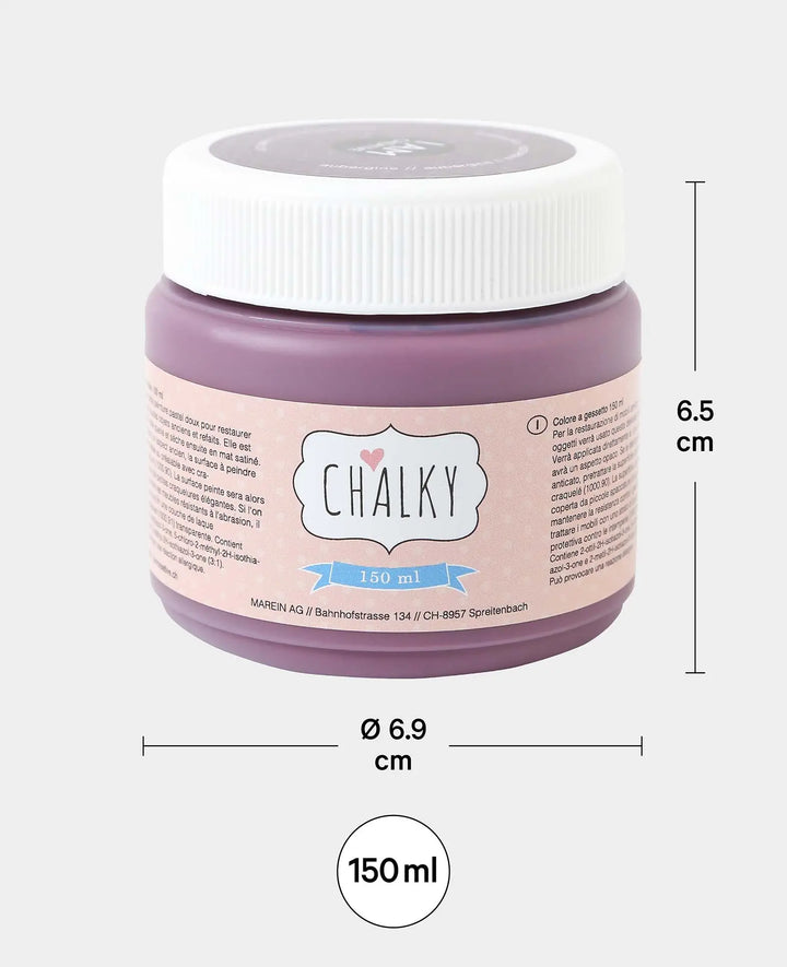 Chalky paint, shabby, vintage, and country-style DIY upcycling projects, aubergine, 150 ml
