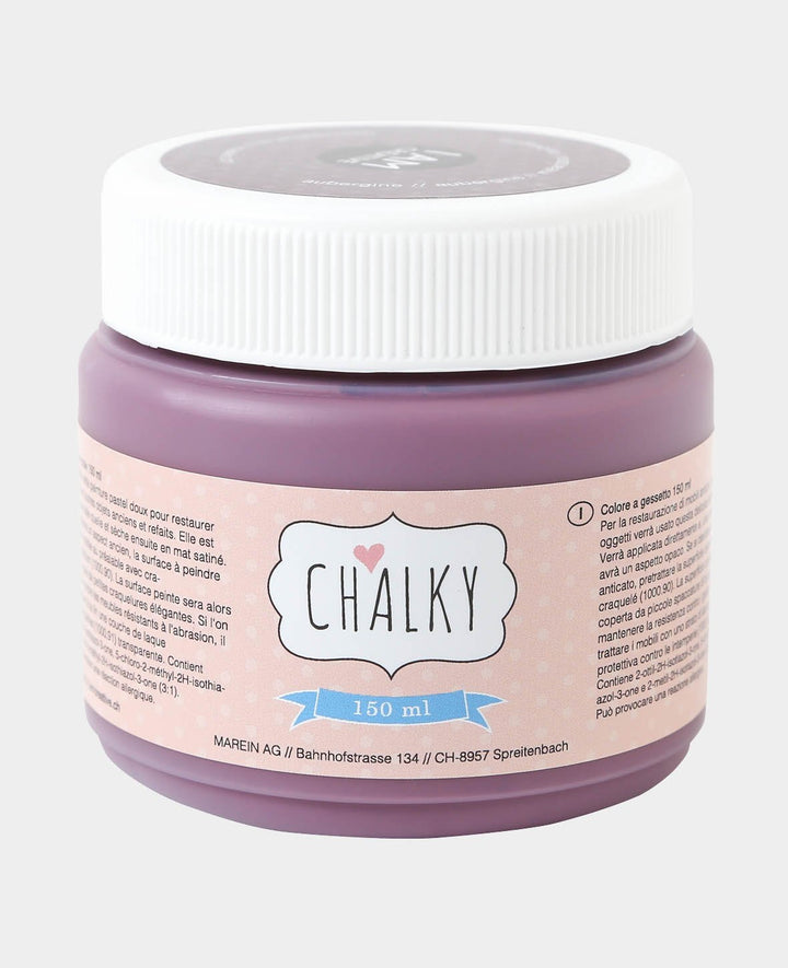 Chalky paint, shabby, vintage, and country-style DIY upcycling projects, aubergine, 150 ml