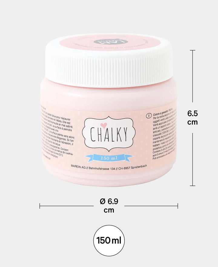 Chalky paint, shabby, vintage, and country-style DIY upcycling projects, pastel pink, 150 ml