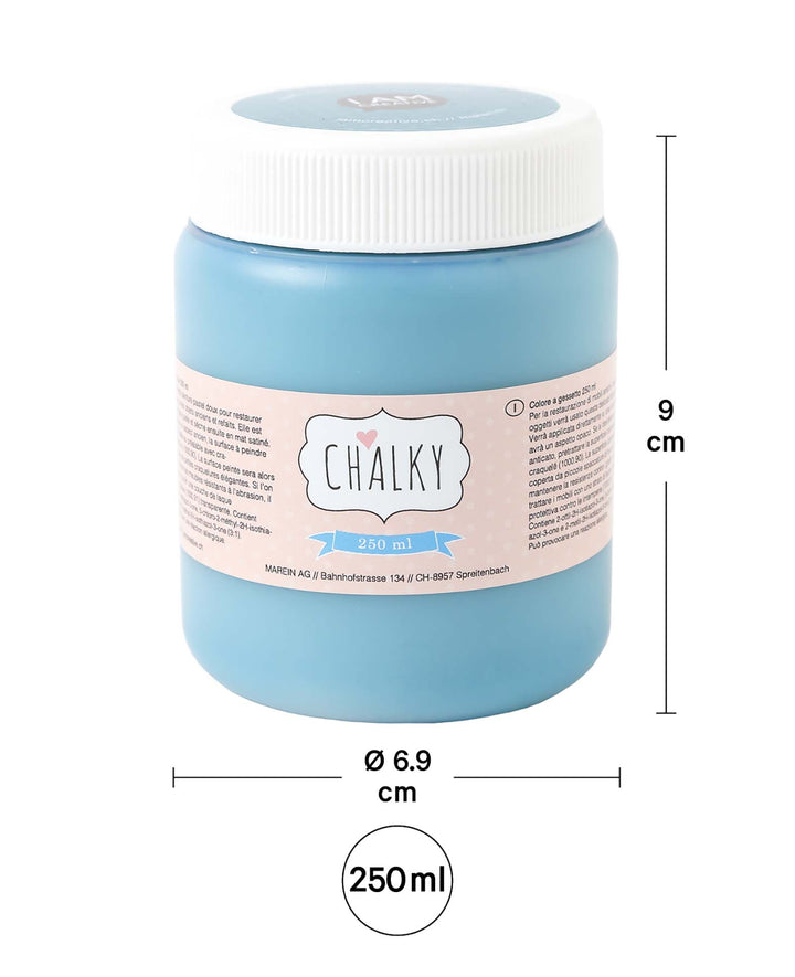 Chalky paint, shabby chic, vintage and country house style DIY upcycling projects, petrol, 250 ml