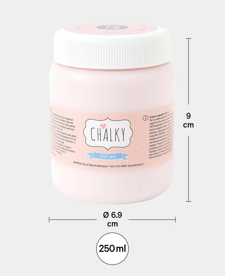 Chalky Paint, Shabby Chic, Vintage, and Country Style DIY Upcycling Projects, Pastel Pink, 250 ml