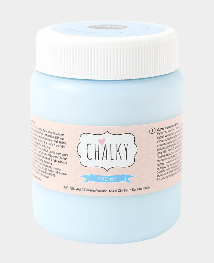 Chalky paint, shabby, vintage, and country-style DIY upcycling projects, pastel blue, 250 ml