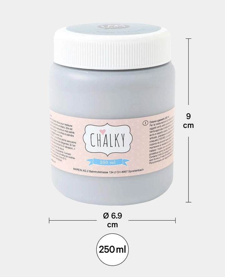Chalk Paint, Shabby Chic, Vintage, and Country Style DIY Upcycling Projects, Grey, 250 ml